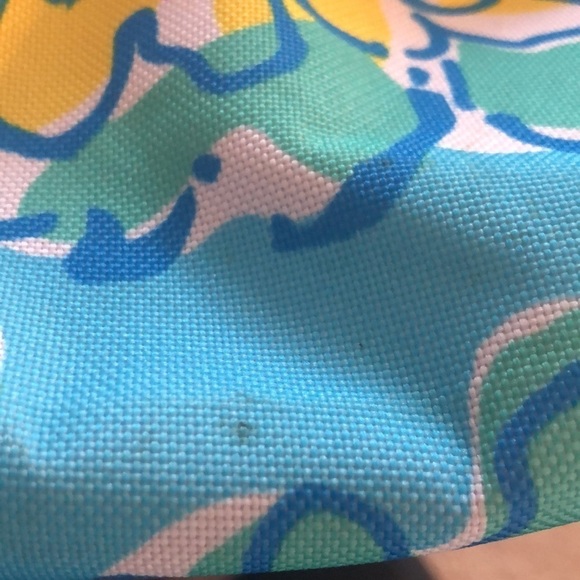 Lilly Pulitzer for Este Lauder Floral Canvas Tote 15X13 Beach Pool Vacation - Picture 4 of 6
